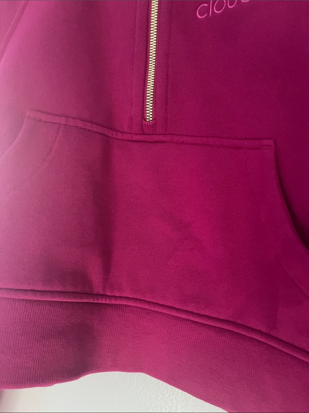 lululemon (XS/S) Scuba Oversized Funnel-Neck Half Zip Ripened Raspberry / Gold - Picture 7 of 16